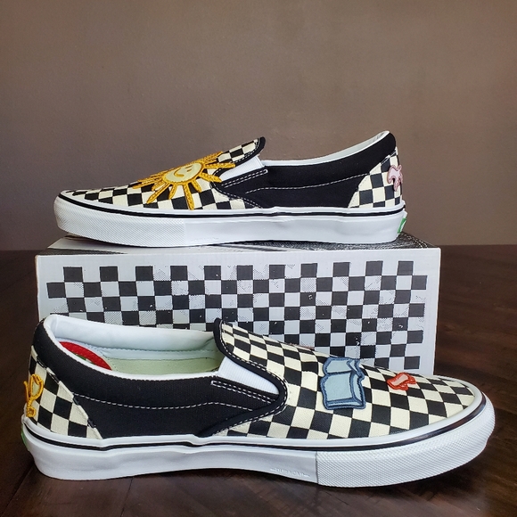 Vans Skate Slip-On Skateistan Checkerboard Men Size 12 - Picture 4 of 12